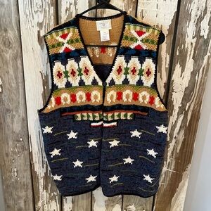 Susan Bristol Casuals 2X/ 2W sweater vest Western